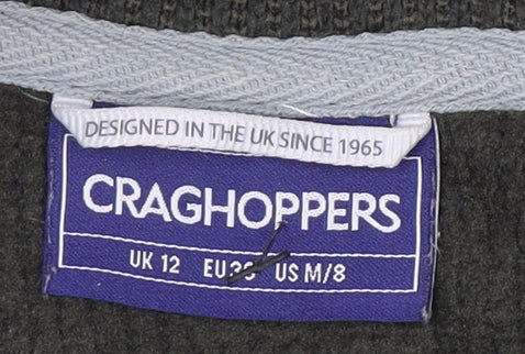 Craghoppers Women Green Fleece Henley Jumper UK 12