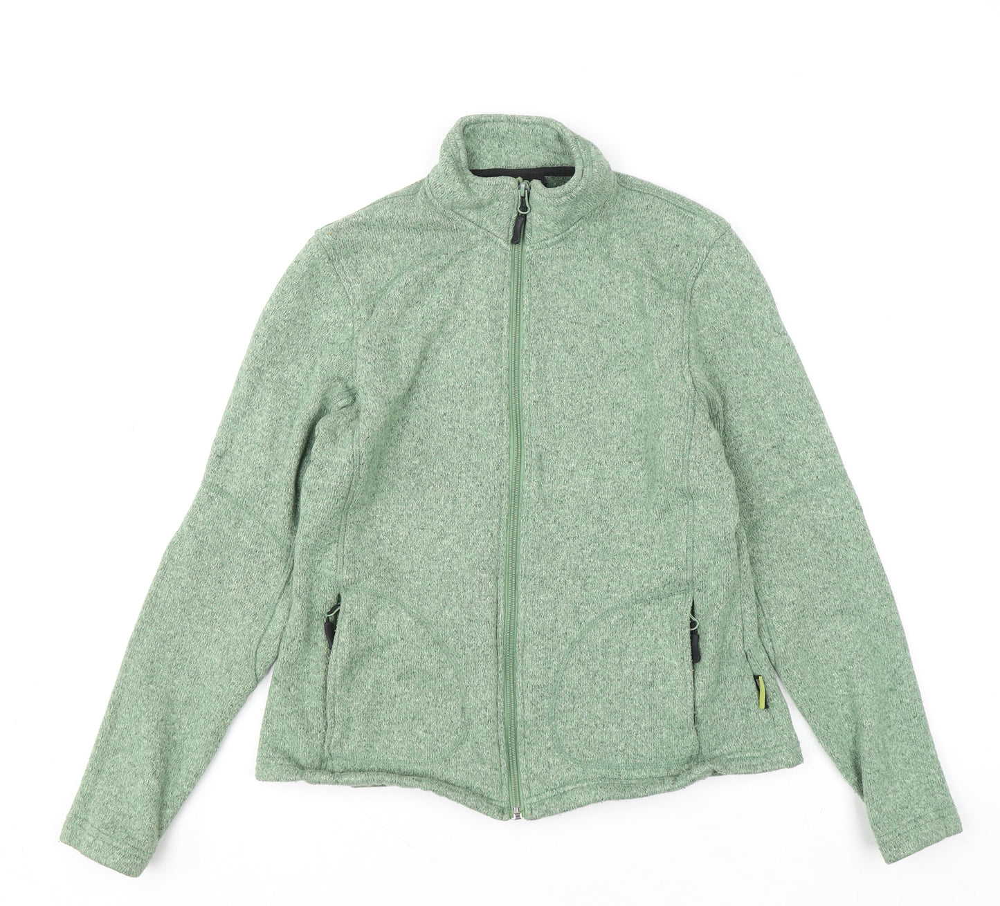Trekmates Women's Green Full Zip Fleece Sweatshirt Size M