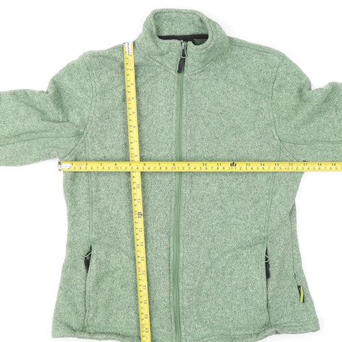 Trekmates Women's Green Full Zip Fleece Sweatshirt Size M