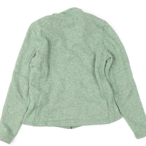 Trekmates Women's Green Full Zip Fleece Sweatshirt Size M