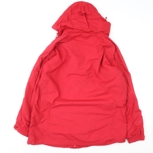 Peter Storm Womens Red Waterproof Hooded Rain Coat Jacket Size 18