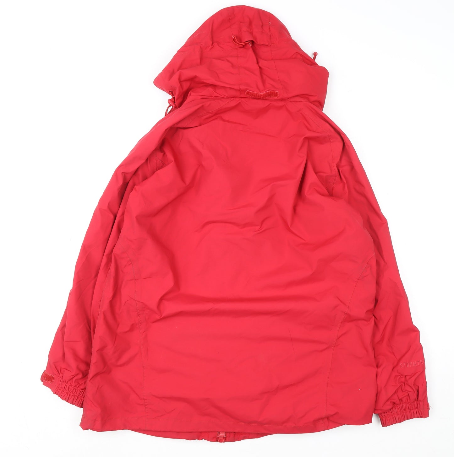 Peter Storm Womens Red Waterproof Hooded Rain Coat Jacket Size 18