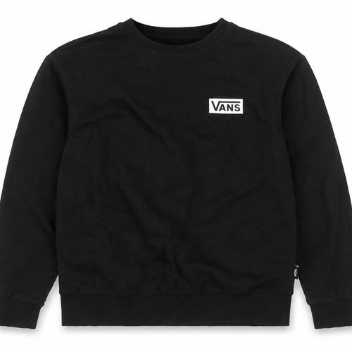 Vans Men's Black Relaxed Fit Long Sleeve Crew Neck Sweatshirt Small