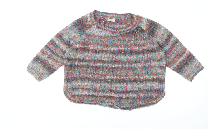 Marks and Spencer Women’s Multicoloured Mohair Acrylic Knit Jumper UK 14
