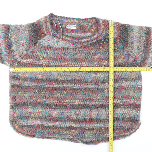 Marks and Spencer Women’s Multicoloured Mohair Acrylic Knit Jumper UK 14