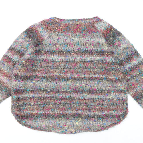Marks and Spencer Women’s Multicoloured Mohair Acrylic Knit Jumper UK 14