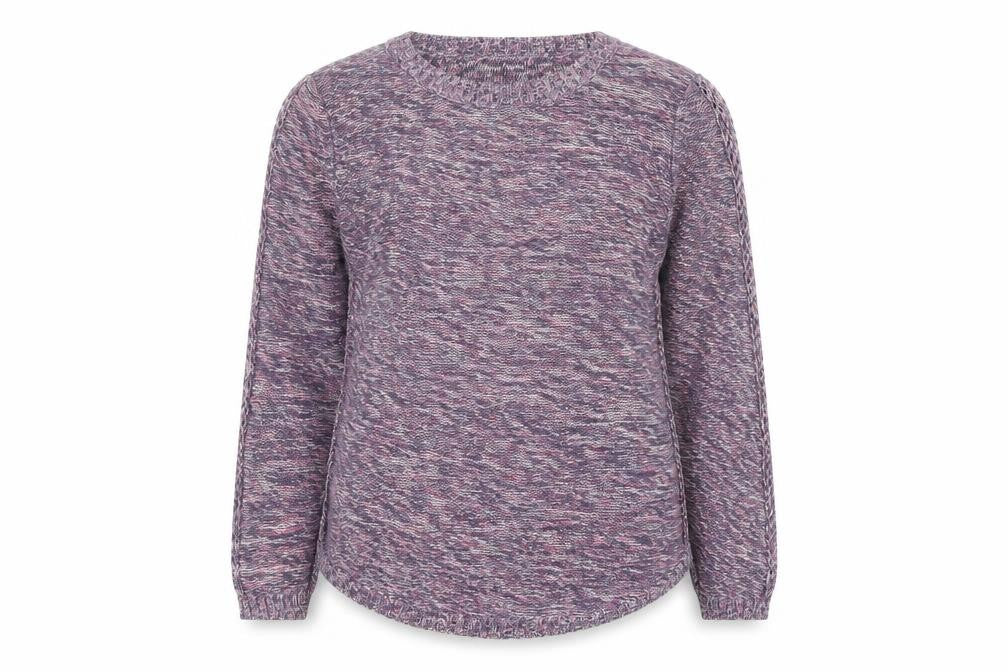 Front view of M&Co Women’s Multicoloured Knit Cotton Jumper, size UK 10