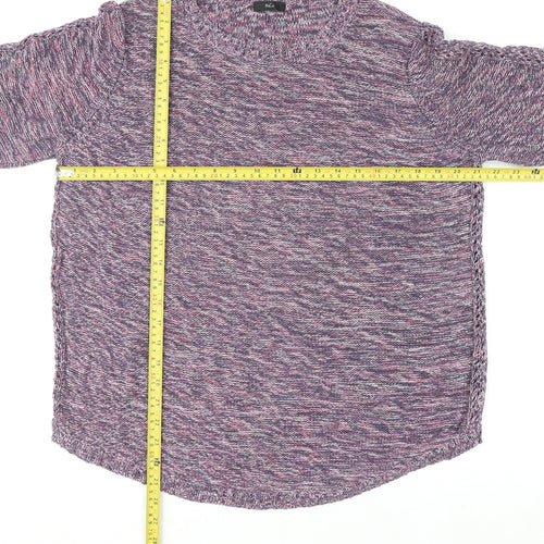 M&Co Women’s Multicoloured Knit Cotton Jumper Size 10