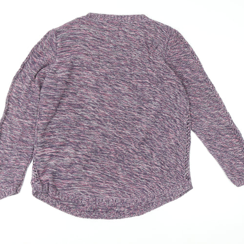 M&Co Women’s Multicoloured Knit Cotton Jumper Size 10