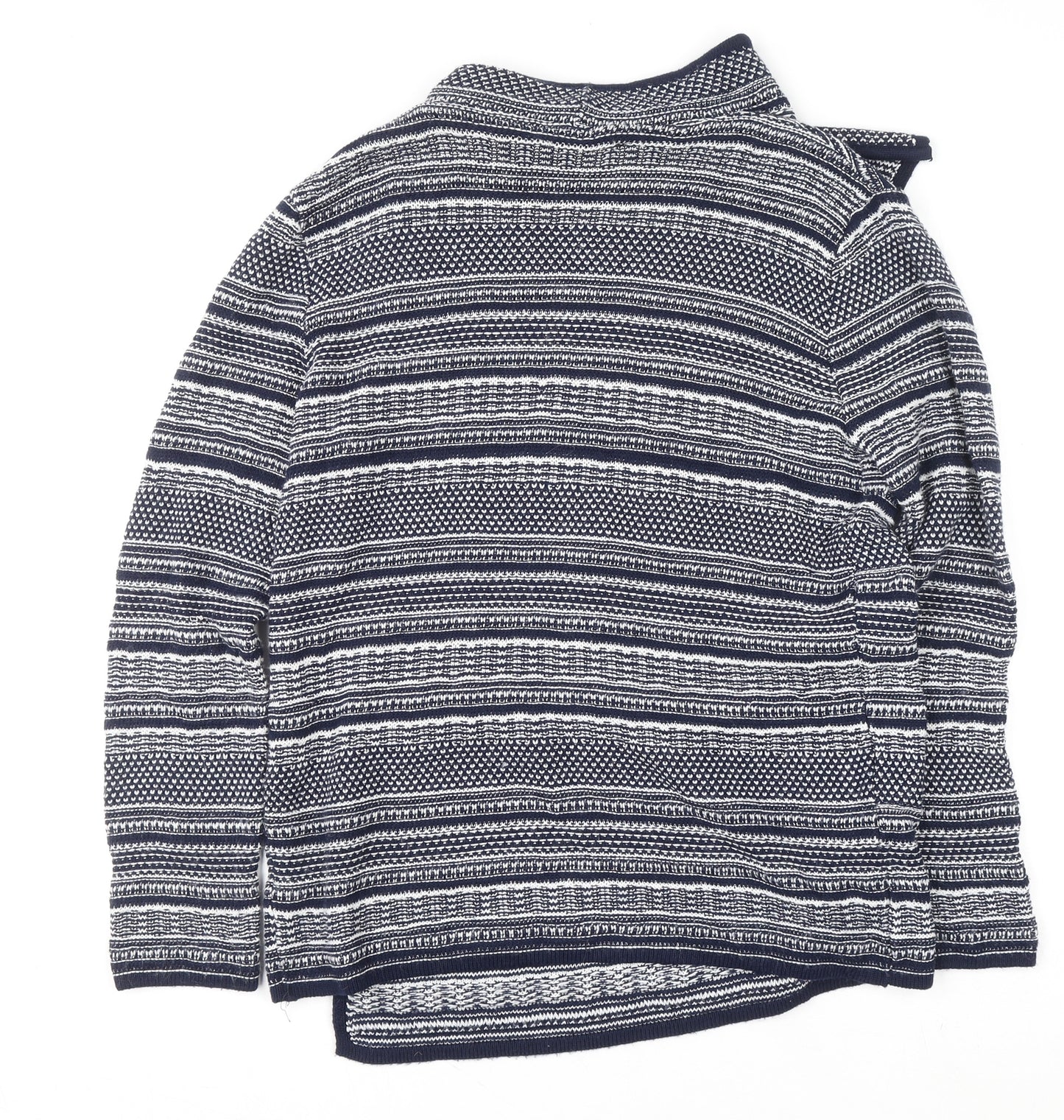 Marks & Spencer Spirit Women Navy White Size 16 Striped Cardigan