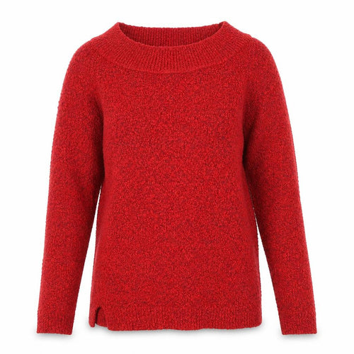 M&Co Women Red Chunky Knit Pullover Jumper Size 8