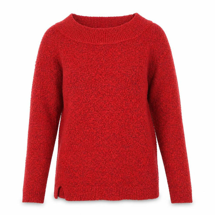 M&Co Women Red Chunky Knit Pullover Jumper Size 8