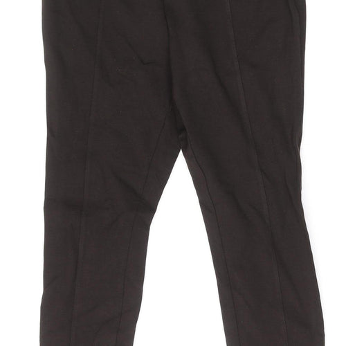 Dunnes Women Black Medium Ankle Leggings Viscose Blend Stretch