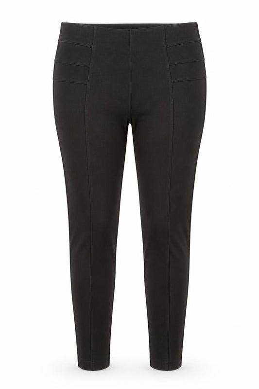Dunnes Women Black Medium Ankle Leggings Viscose Blend Stretch