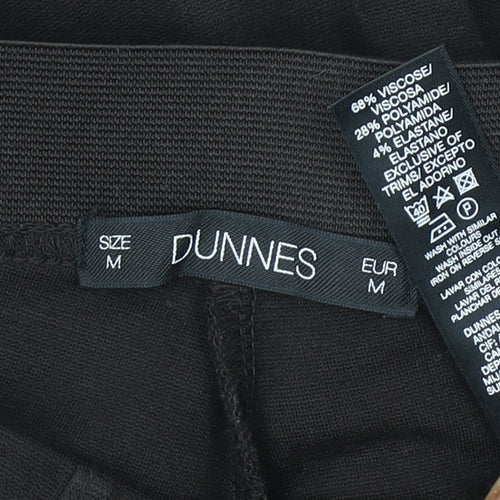 Dunnes Women Black Medium Ankle Leggings Viscose Blend Stretch