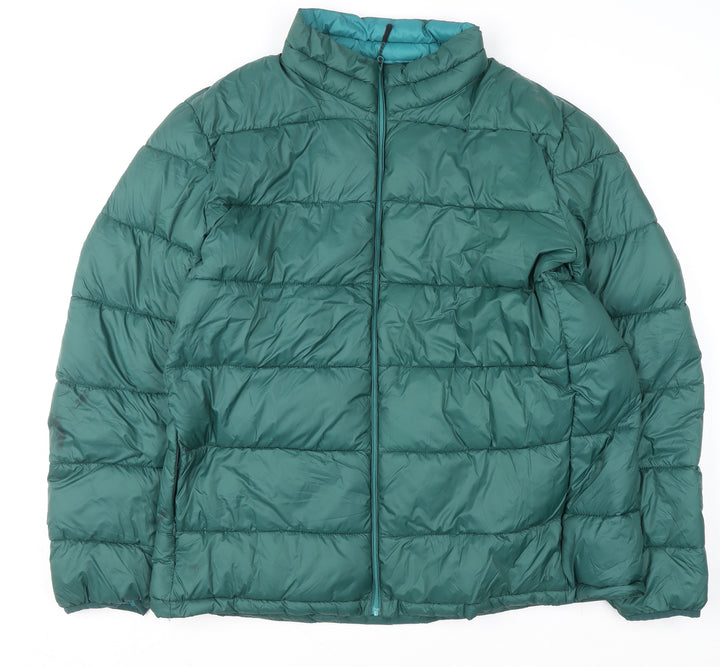 Dunnes Stores Womens Green 3XL Puffer Jacket Shower Resistant Thermal