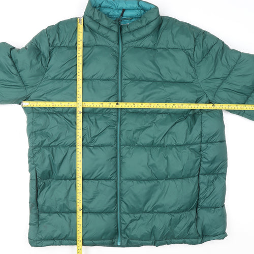 Dunnes Stores Womens Green 3XL Puffer Jacket Shower Resistant Thermal