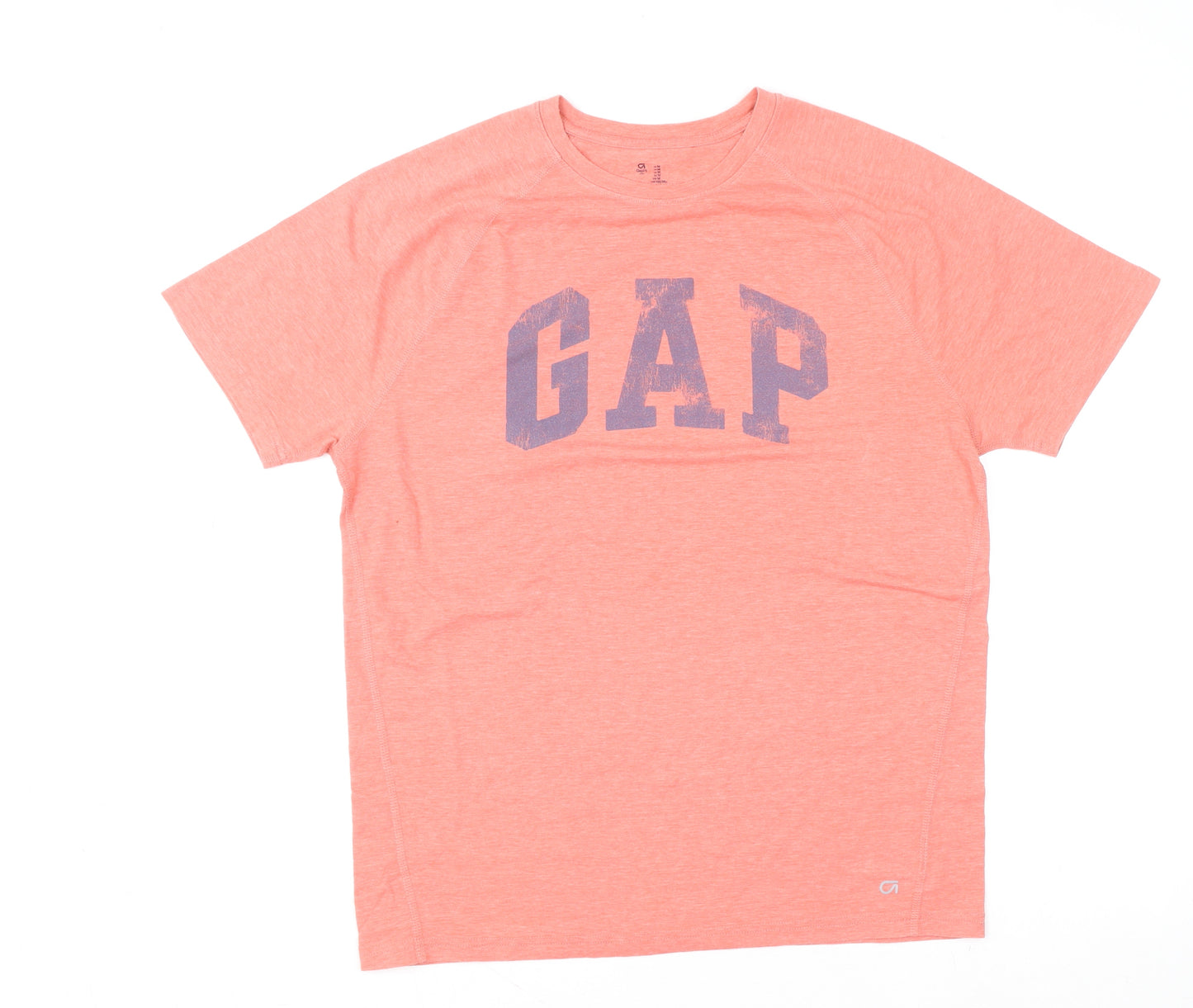 GAP Women Pink Logo T-Shirt M Raglan Sleeve Lightweight Sports Top