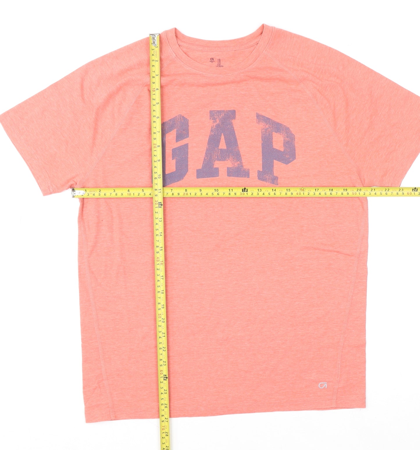 GAP Women Pink Logo T-Shirt M Raglan Sleeve Lightweight Sports Top