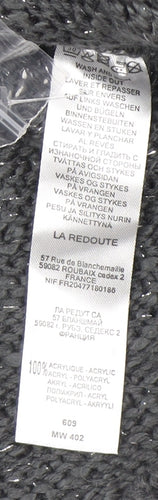 Anne Weyburn Women’s Grey Chunky-Knit Long Sleeve Cardigan Size 14/16