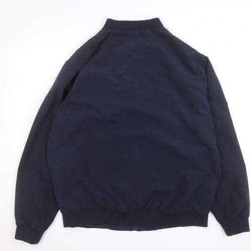 EASY Classic Collection Men's Blue Bomber Jacket L Polyester Zip Up