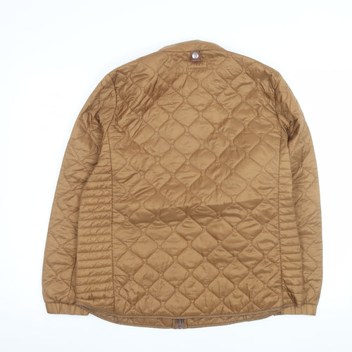 Next Women’s Brown Quilted Mid-Length Zip Jacket Size 14