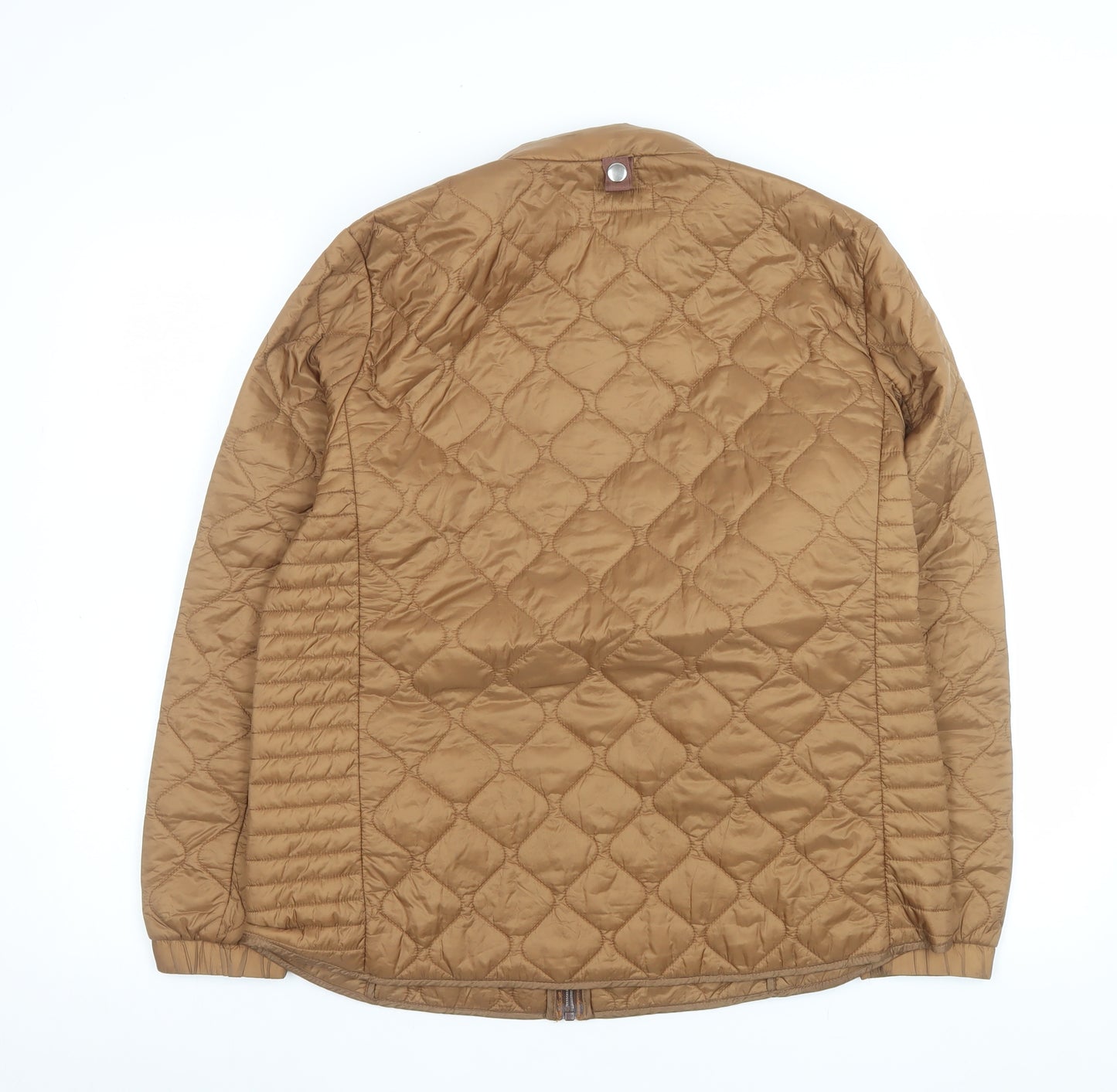 Next Women’s Brown Quilted Mid-Length Zip Jacket Size 14