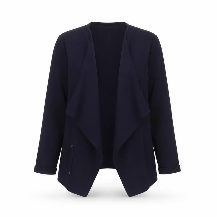 Wallis Women Blue Knit Mid-Length Open Basic Jacket M