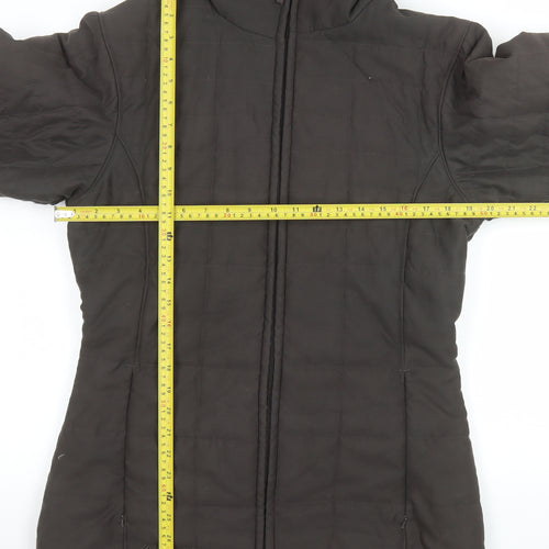 Columbia Women’s Brown Hooded Mid-Length Puffer Jacket M