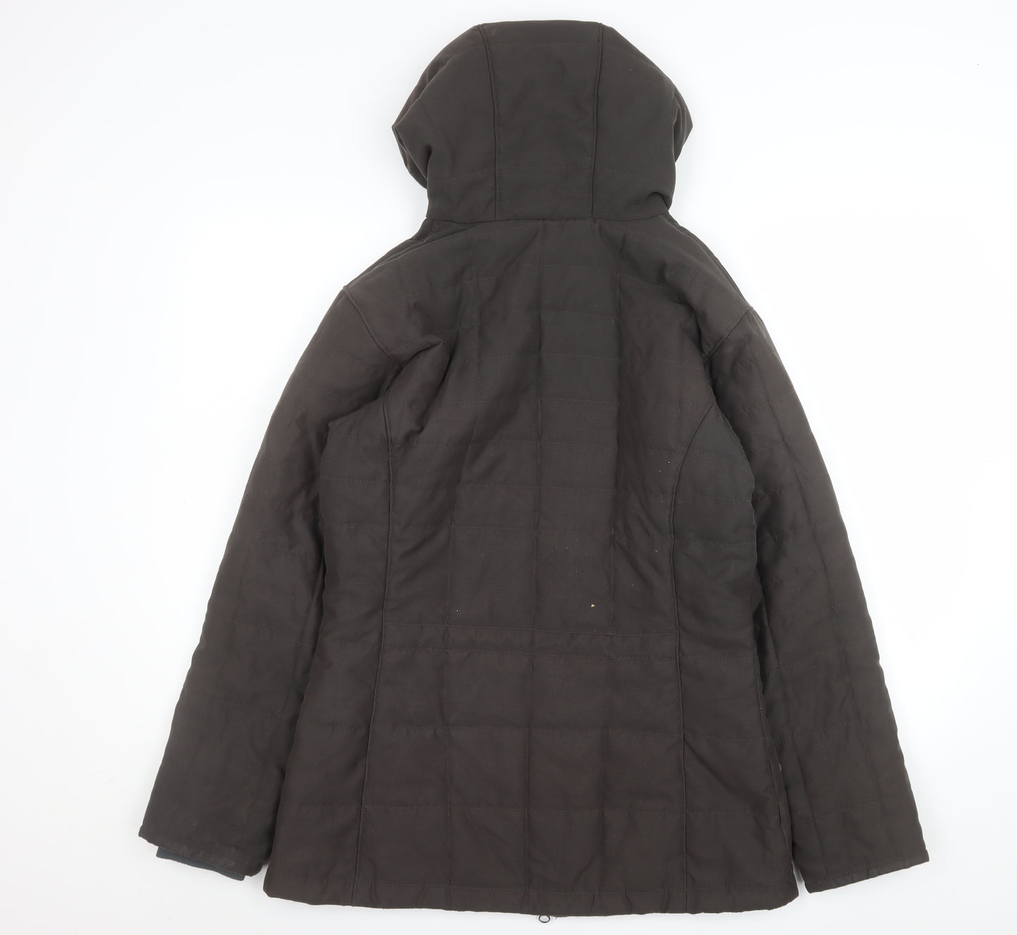 Columbia Women’s Brown Hooded Mid-Length Puffer Jacket M