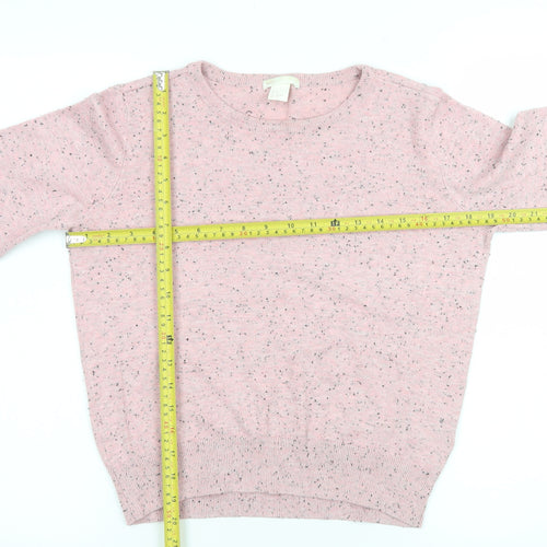 BASIC Women’s Pink Crew Neck Knit Jumper Size 8