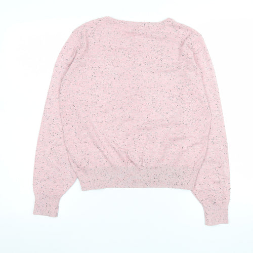 BASIC Women’s Pink Crew Neck Knit Jumper Size 8
