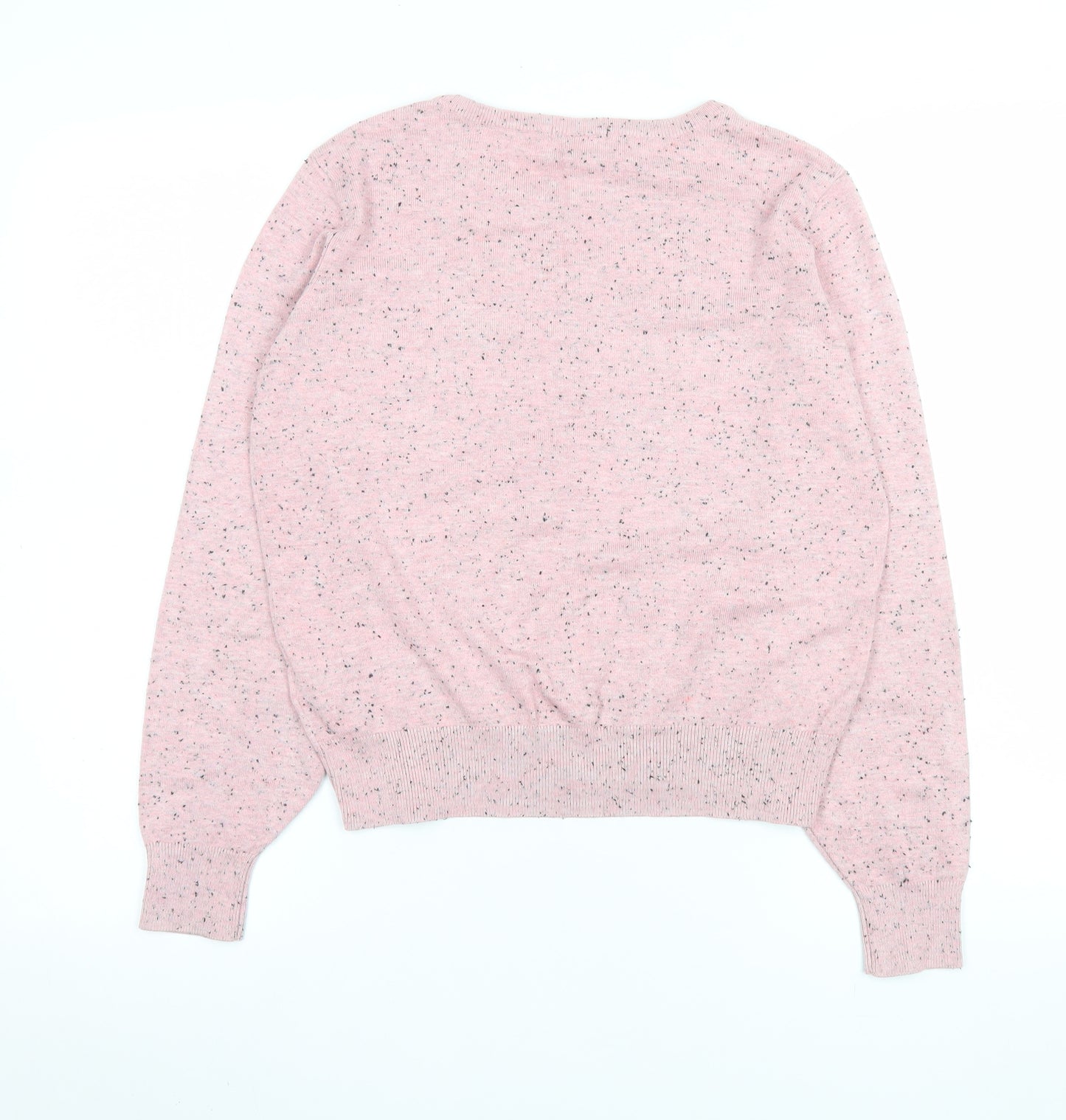 BASIC Women’s Pink Crew Neck Knit Jumper Size 8