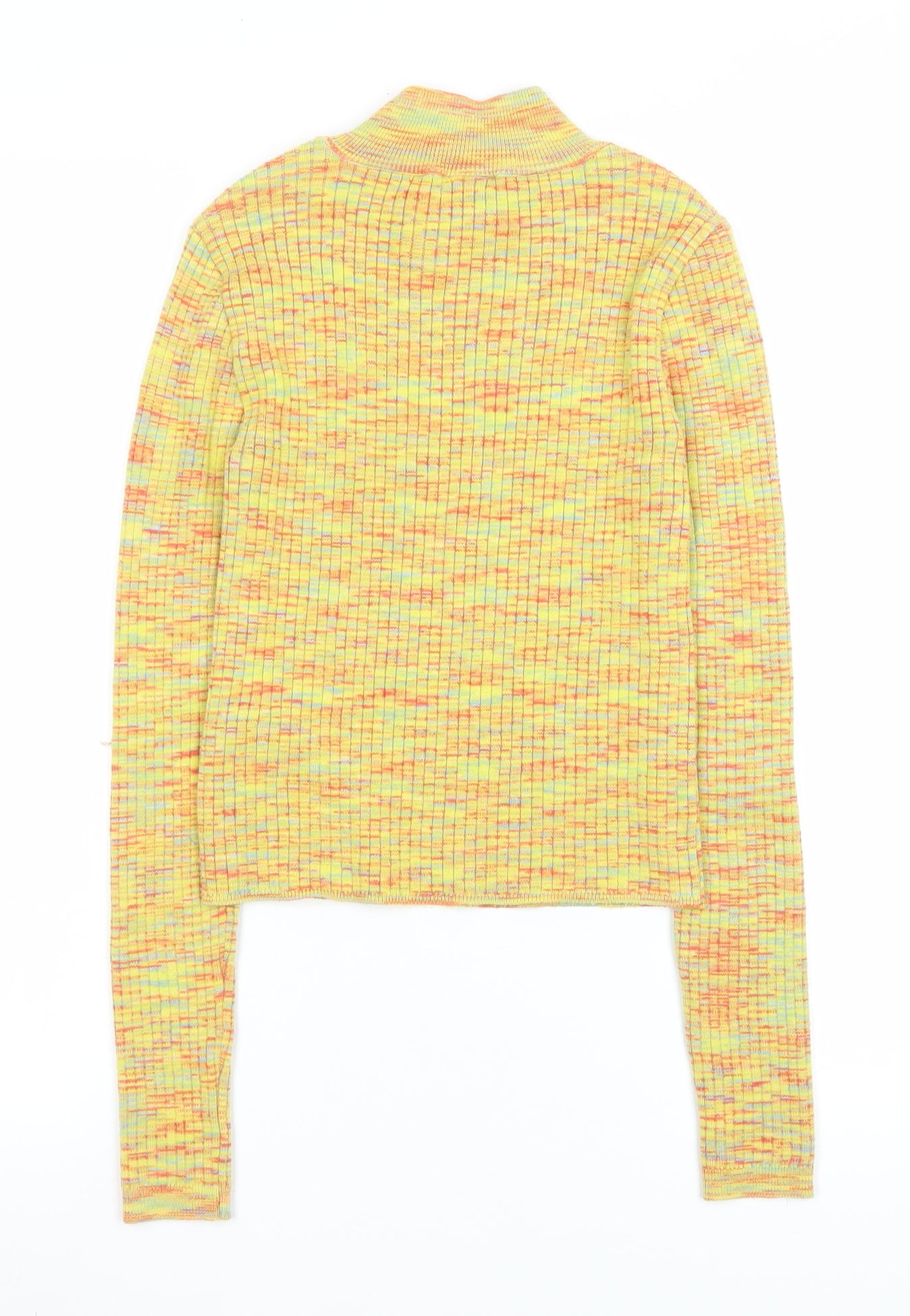 Outfitters Women’s Multicoloured Mock Neck Knit Pullover Jumper Size S