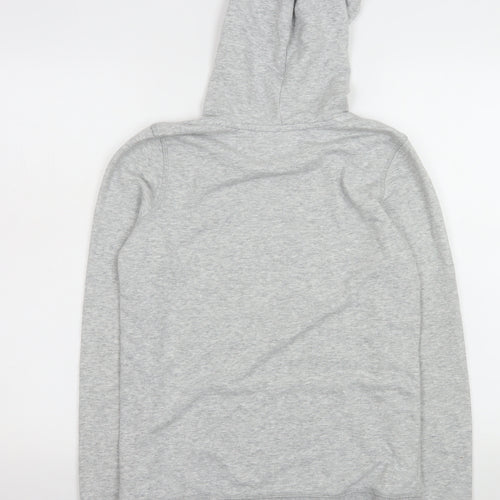 Roxy Womens Grey Pullover Hoodie Small Cotton Blend Casual