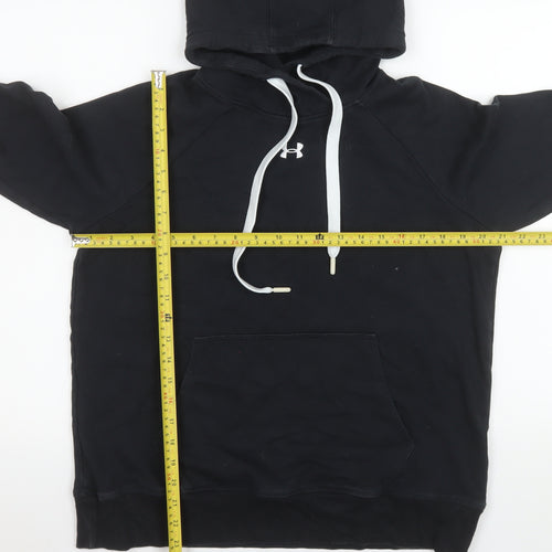 Under Armour Women's Black Cotton Blend Pullover Hoodie Medium