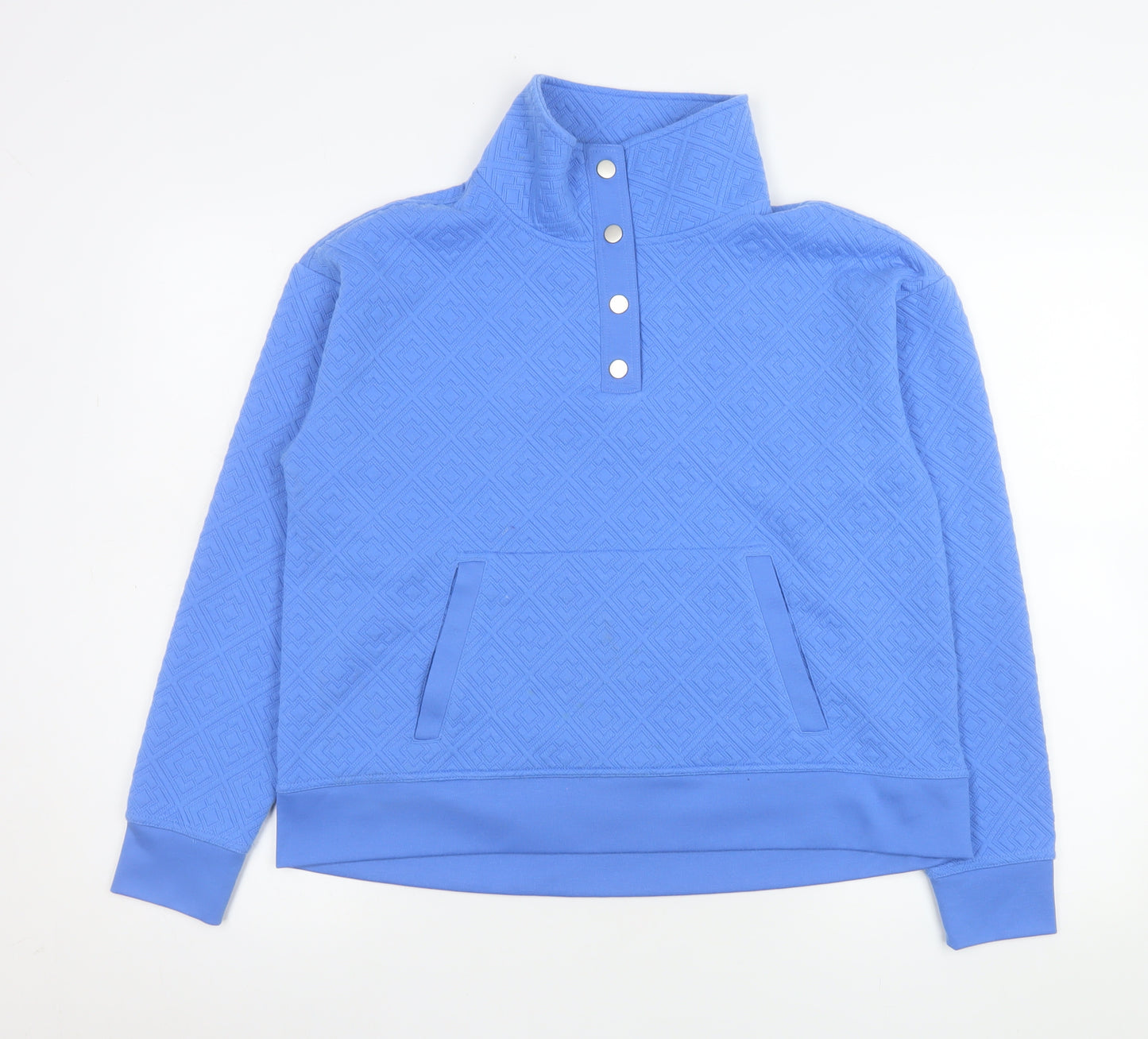 Tommy Bahama Women’s Blue Quilted Henley Sweatshirt Size M