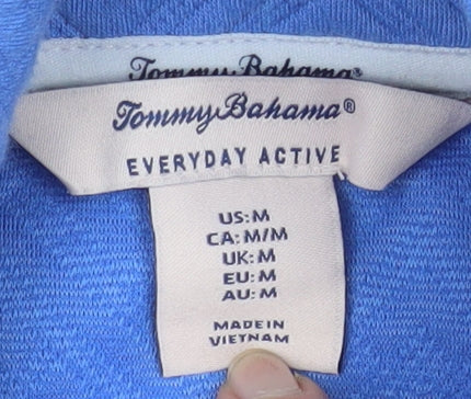 Tommy Bahama Women’s Blue Quilted Henley Sweatshirt Size M