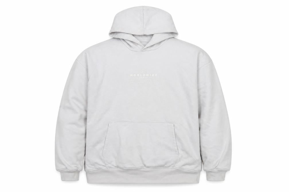 Front view of Marks & Spencer boys’ grey pullover hoodie 11-12 years regular fit