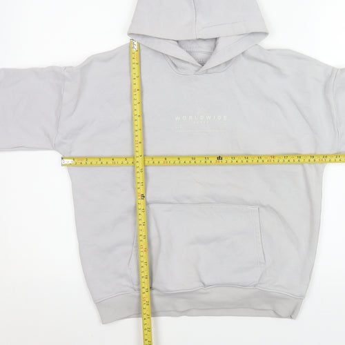 Marks and Spencer Boys Grey Pullover Hoodie 11-12 Years Regular Fit