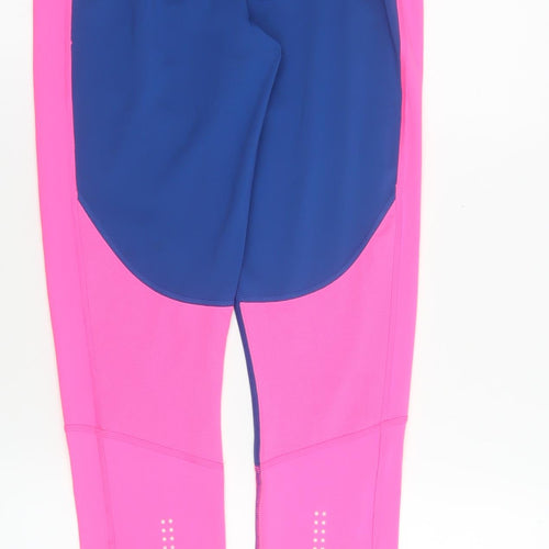 Puma Women's Blue Pink Leggings Size 14 Compression Running Trousers