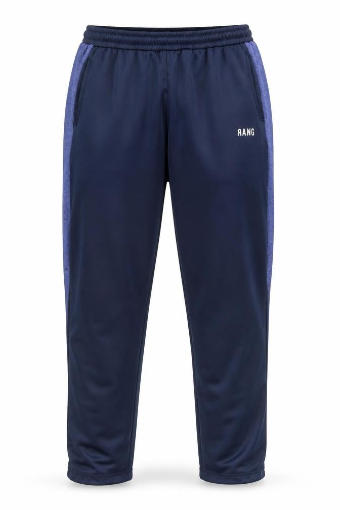 Front view of RANG Men's Blue 2XL Jogger Activewear Trousers with Pockets