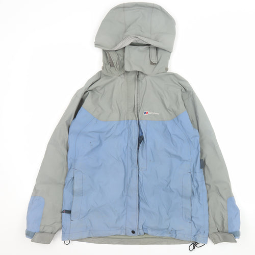 Berghaus Girls Blue Waterproof Hooded Rain Coat Jacket 11-12 Years