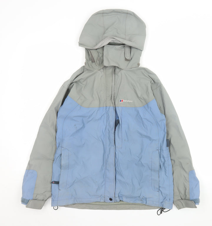 Berghaus Girls Blue Waterproof Hooded Rain Coat Jacket 11-12 Years