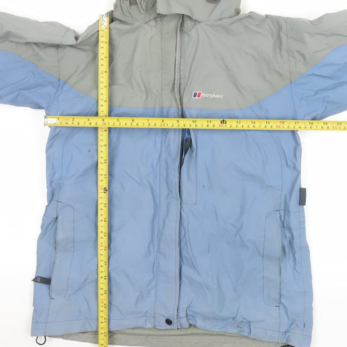 Berghaus Girls Blue Waterproof Hooded Rain Coat Jacket 11-12 Years
