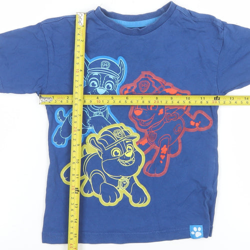 Dunnes Stores Boys Blue PAW Patrol Cotton T-Shirt 2-3 Years