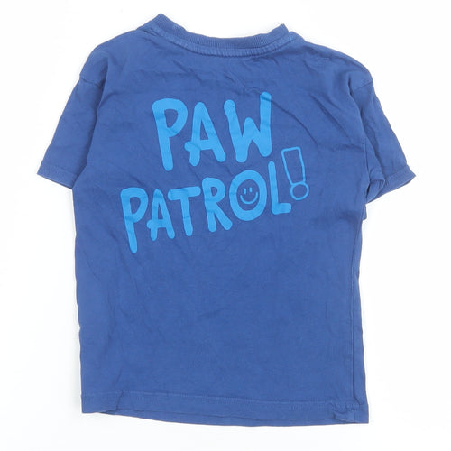 Dunnes Stores Boys Blue PAW Patrol Cotton T-Shirt 2-3 Years