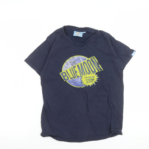Manchester City Boys Blue Cotton Graphic T-Shirt 10-11 Years
