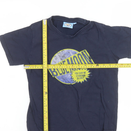 Manchester City Boys Blue Cotton Graphic T-Shirt 10-11 Years