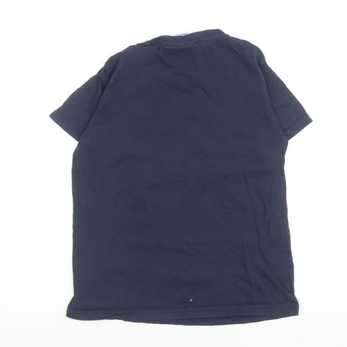 Manchester City Boys Blue Cotton Graphic T-Shirt 10-11 Years